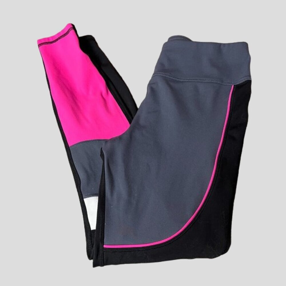 Avia Athletic Neon Pink/White/Grey/Black Leggings